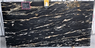 India Titanium Gold Granite Slabs