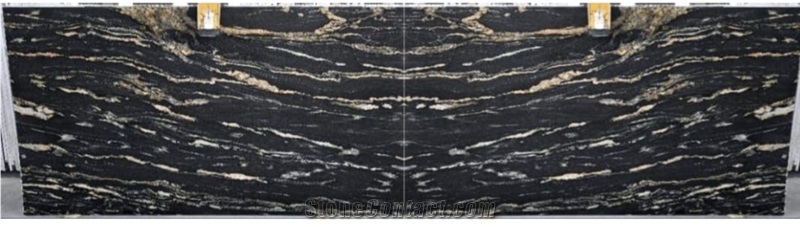 India Titanium Gold Granite Slabs