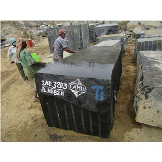 Bengal Dark Black Granite- G20 Black GRANITE Blocks