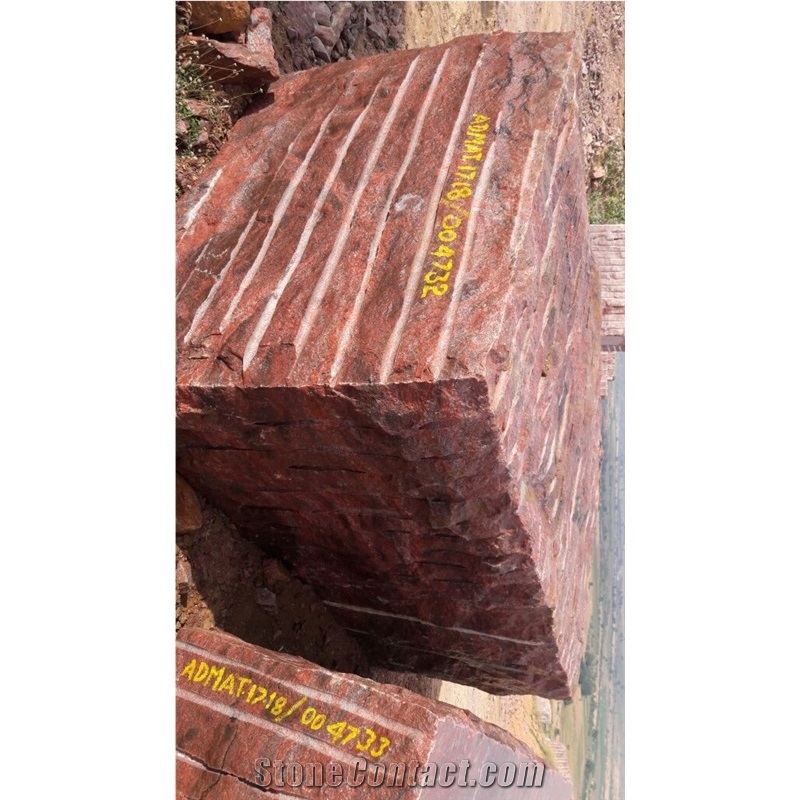 Romantica Red Granite Blocks