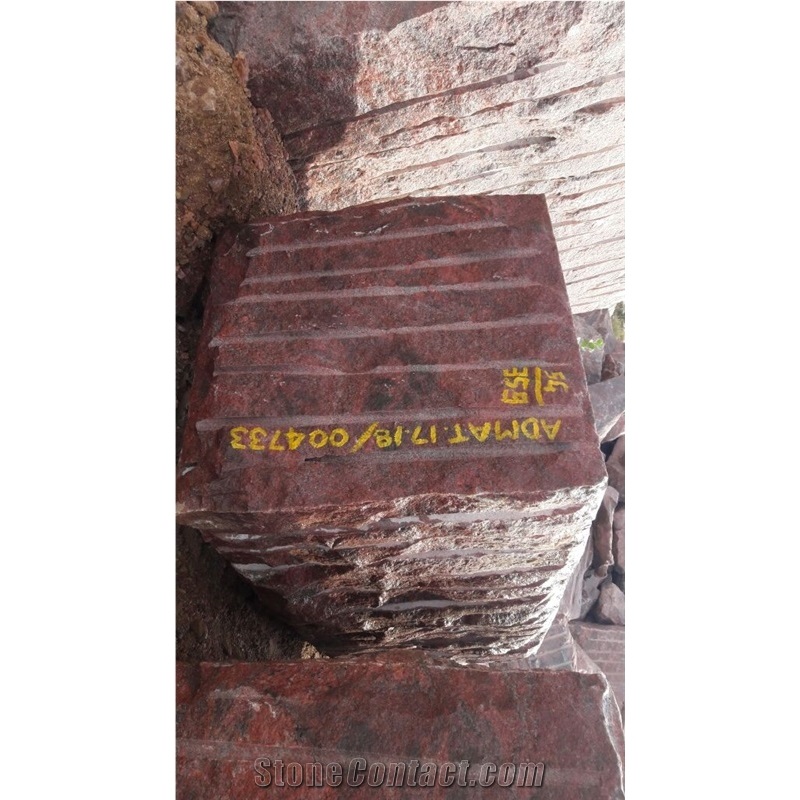 Romantica Red Granite Blocks