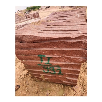Ruby Red Granite Blocks