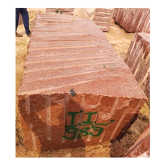 Ruby Red Granite Blocks