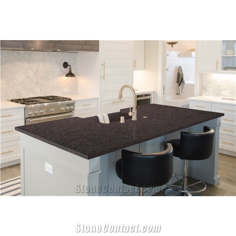 Tan Brown Granite Kitchen Tops Design