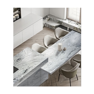 Viscont White Granite Kitchen Top, Perimeter Countertop