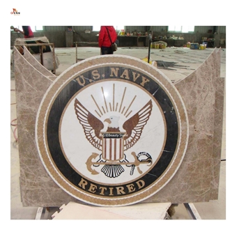 Brand Marble Logo Inlay Medallion