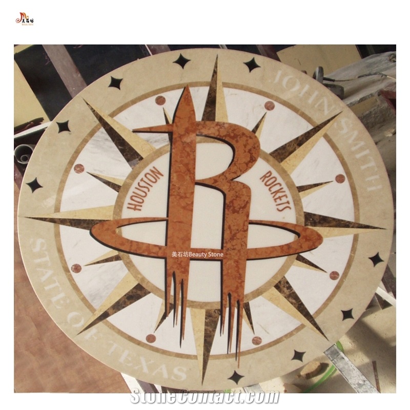 Brand Marble Logo Inlay Medallion