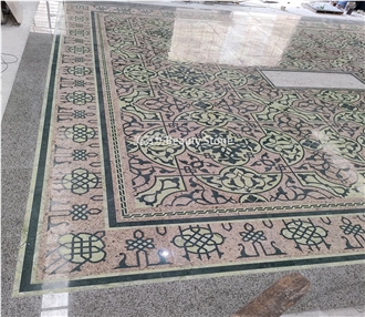 Church Inlay Waterjet Medallions Pattern Floor