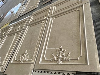 CNC Carving Natural Marble 3D Wall Decor Panels