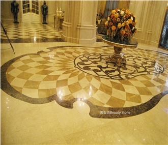 Hotel Flooring Carpet Medallions Pattern Tile