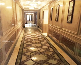 Marble For Hotel Waterjet Pattern Medallions