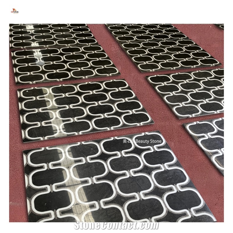 Natural Granite Stone Waterjet Outside Flooring Medallions