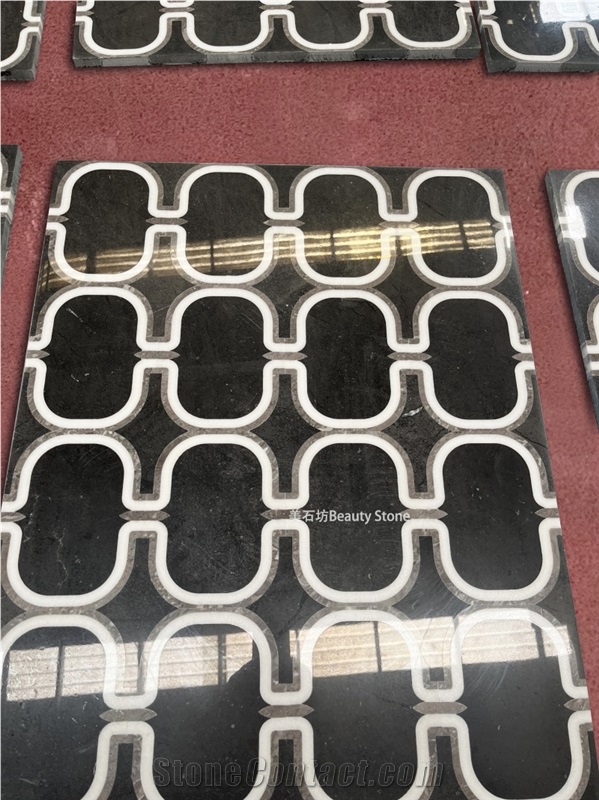 Natural Granite Stone Waterjet Outside Flooring Medallions