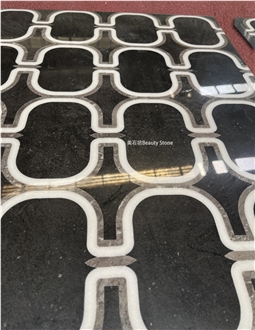 Natural Granite Stone Waterjet Outside Flooring Medallions