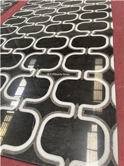 Natural Granite Stone Waterjet Outside Flooring Medallions