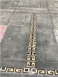 Natural Marble Waterjet  Border Line For Inner Decoration