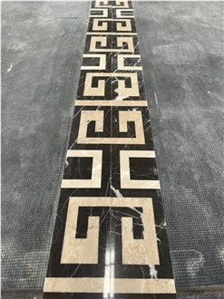 Natural Marble Waterjet  Border Line For Inner Decoration