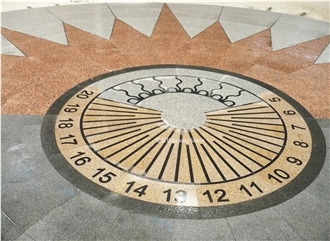 Outside Granite Waterjet Medallions Pattern Tile