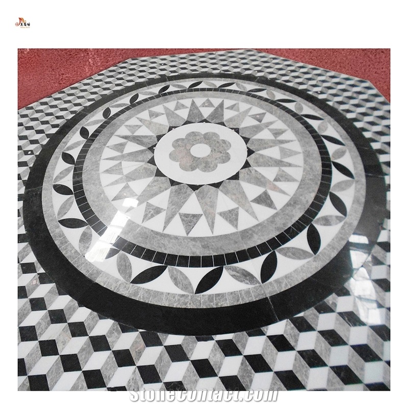 Special Design Inlay Waterjet Pattern Medallion