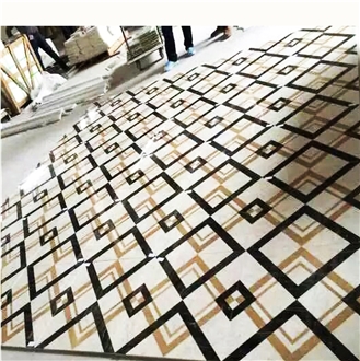 Special Design Inlay Waterjet Pattern Medallion