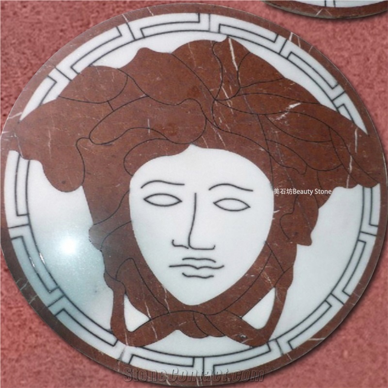 Versace Logo Design Pattern Waterjet Medallions