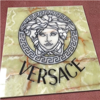 Versace Logo Design Pattern Waterjet Medallions