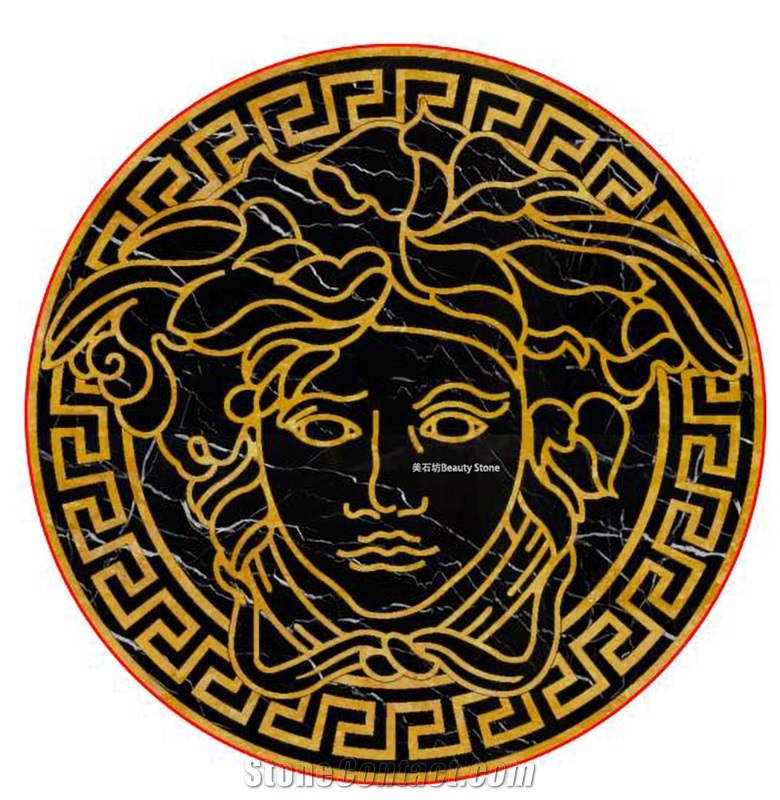 Versace Logo Design Pattern Waterjet Medallions