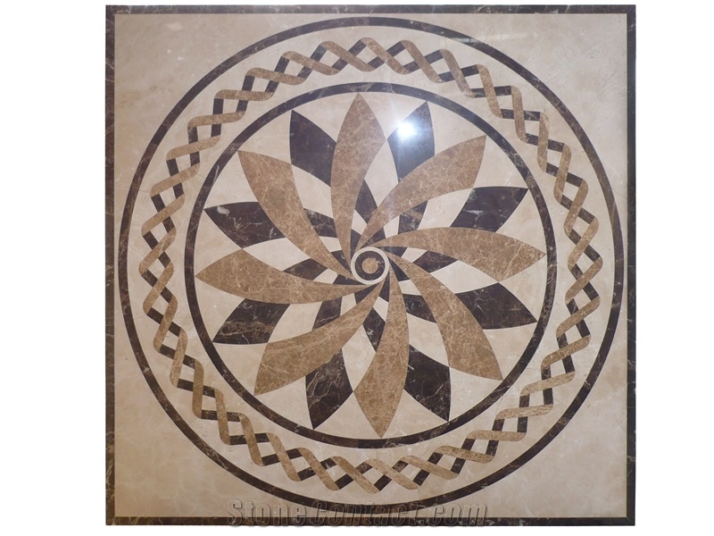 Waterjet Cutting Medallion Pieces For Decoration Tile