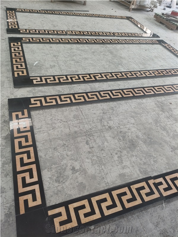 Waterjet Flooring Border Lines For Luxury Public Place