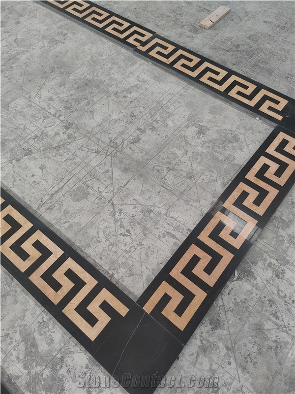 Waterjet Flooring Border Lines For Luxury Public Place