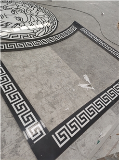 Waterjet Flooring Border Lines For Luxury Public Place