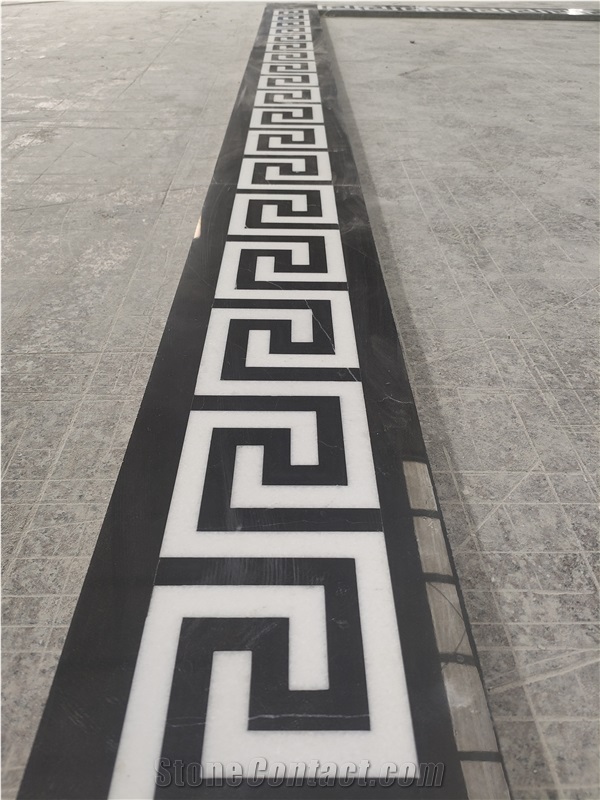 Waterjet Flooring Border Lines For Luxury Public Place