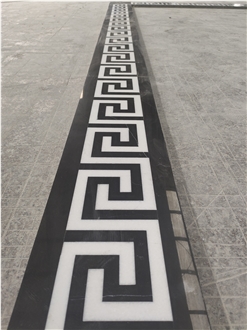 Waterjet Flooring Border Lines For Luxury Public Place