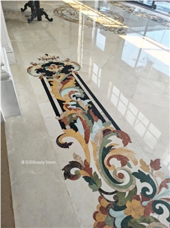 Waterjet Marble Pattern Medallions For Sheraton Seoul Hotel