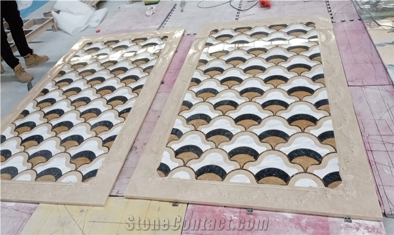 Waterjet Pattern For Wall Decoration Inlay Medallion