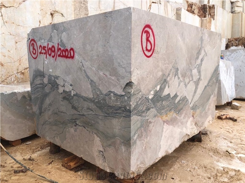 Grey Breccia Marble Blocks