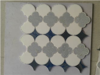 Blue Celeste Marble Inlay Mosaic Design