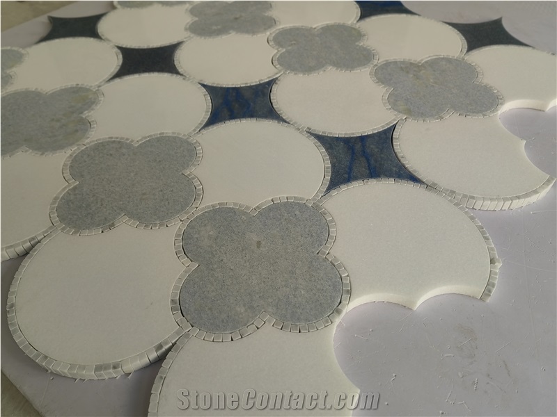 Blue Celeste Marble Inlay Mosaic Design