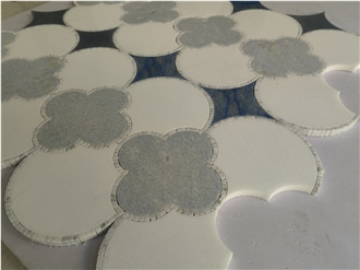 Blue Celeste Marble Inlay Mosaic Design