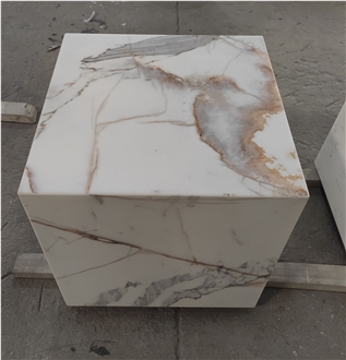 Calacatta Classic Marble Square Cafe Table