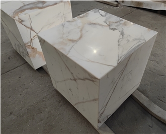 Calacatta Classic Marble Square Cafe Table