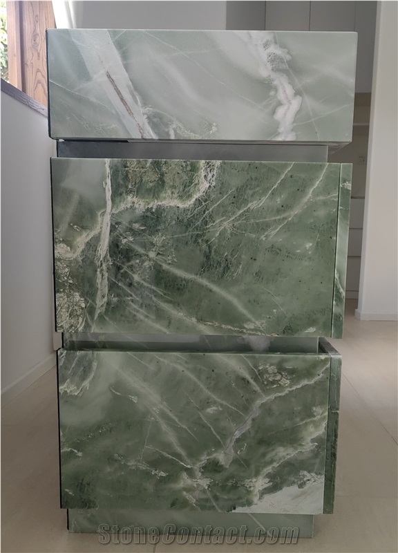 Green Marble Freestanding Vanity Unit Wash Basin
