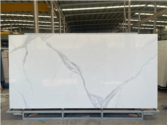 Artificial Calacatta White Sintered Stone Slabs Hot Sale