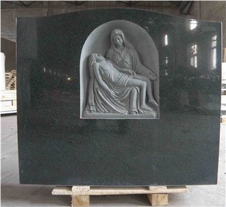 Black G654 Granite Jesus&Virgin Mary Sculpture For Garden Black G654 Granite Jesus&Virgin Mary Sculpture For Garden