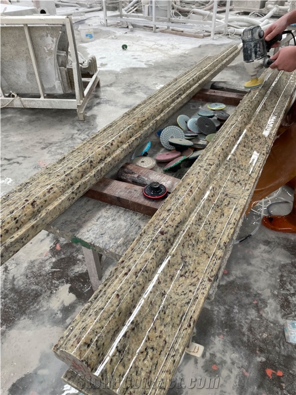 Brazil Gold Granite Polished Wall Border Line,Skirting Board