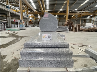China Grey G603 Granite Israel Single Tombstone,Hot Sale