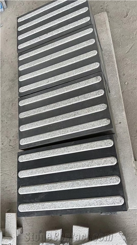 Economic&Well Designed Hainan Black Basalt Blind Pavement