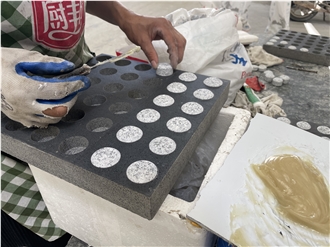 Economic&Well Designed Hainan Black Basalt Blind Pavement