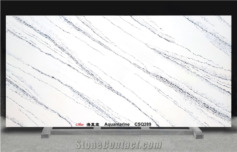 Aquamarine CSQ289 Quartz Slabs