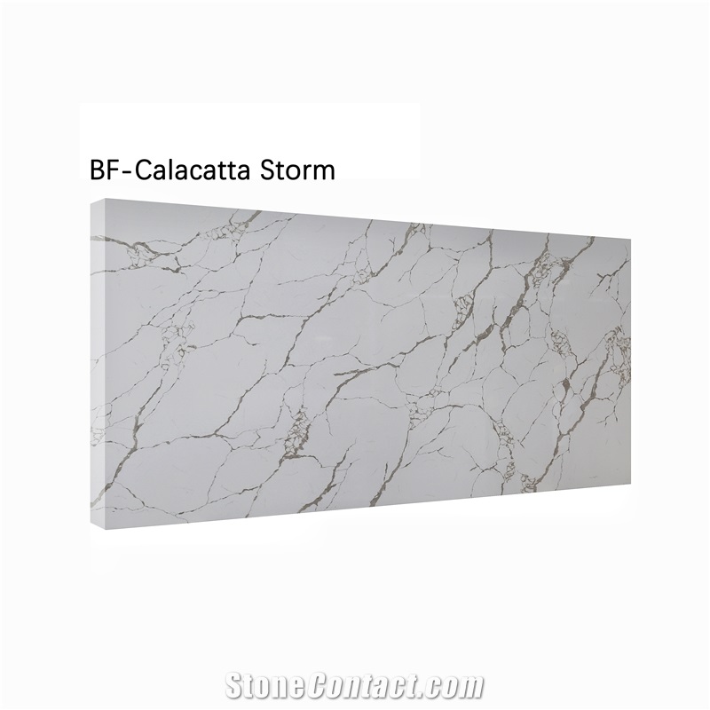 BF-Calacatta Storm  Quartz Tiles